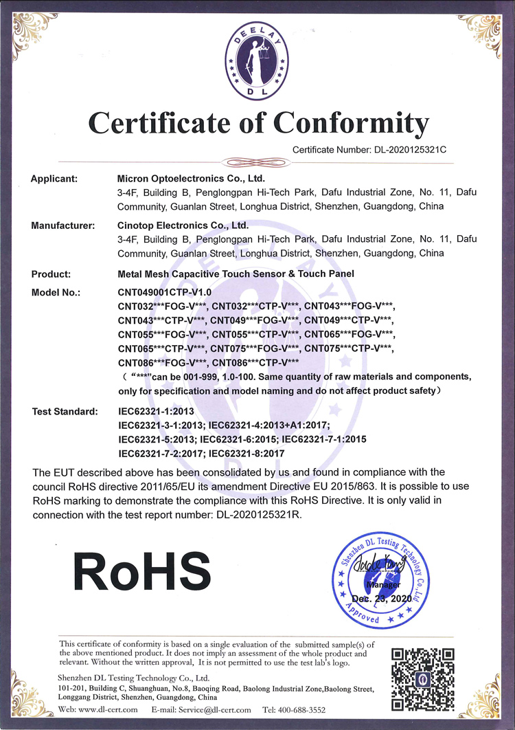 Сертификат РоХС
